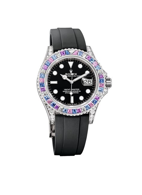 rolex yacht master sapphire bezel 2022|rolex yacht master 40 bracelet.